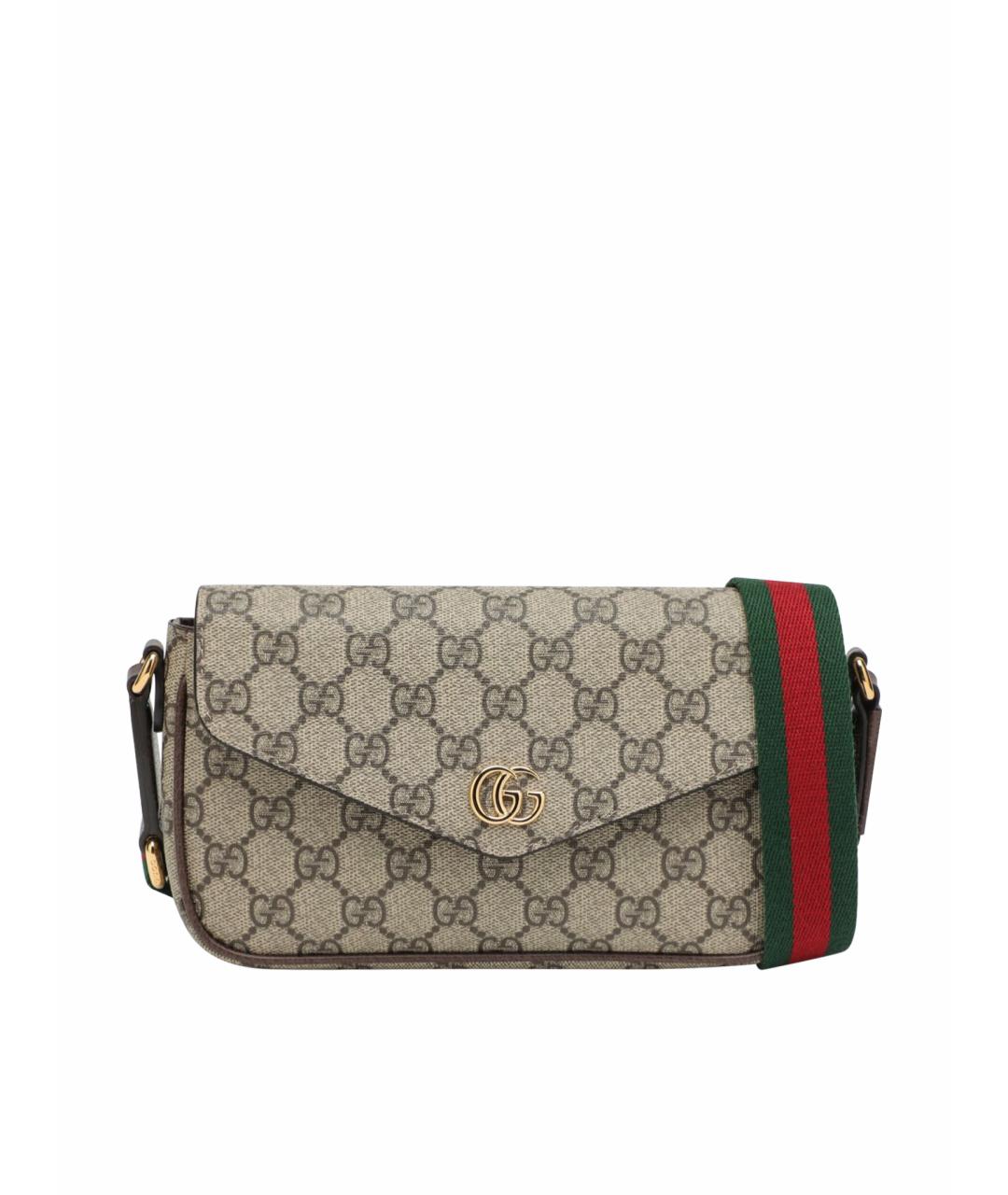 GUCCI Коричневая сумка с короткими ручками, фото 1