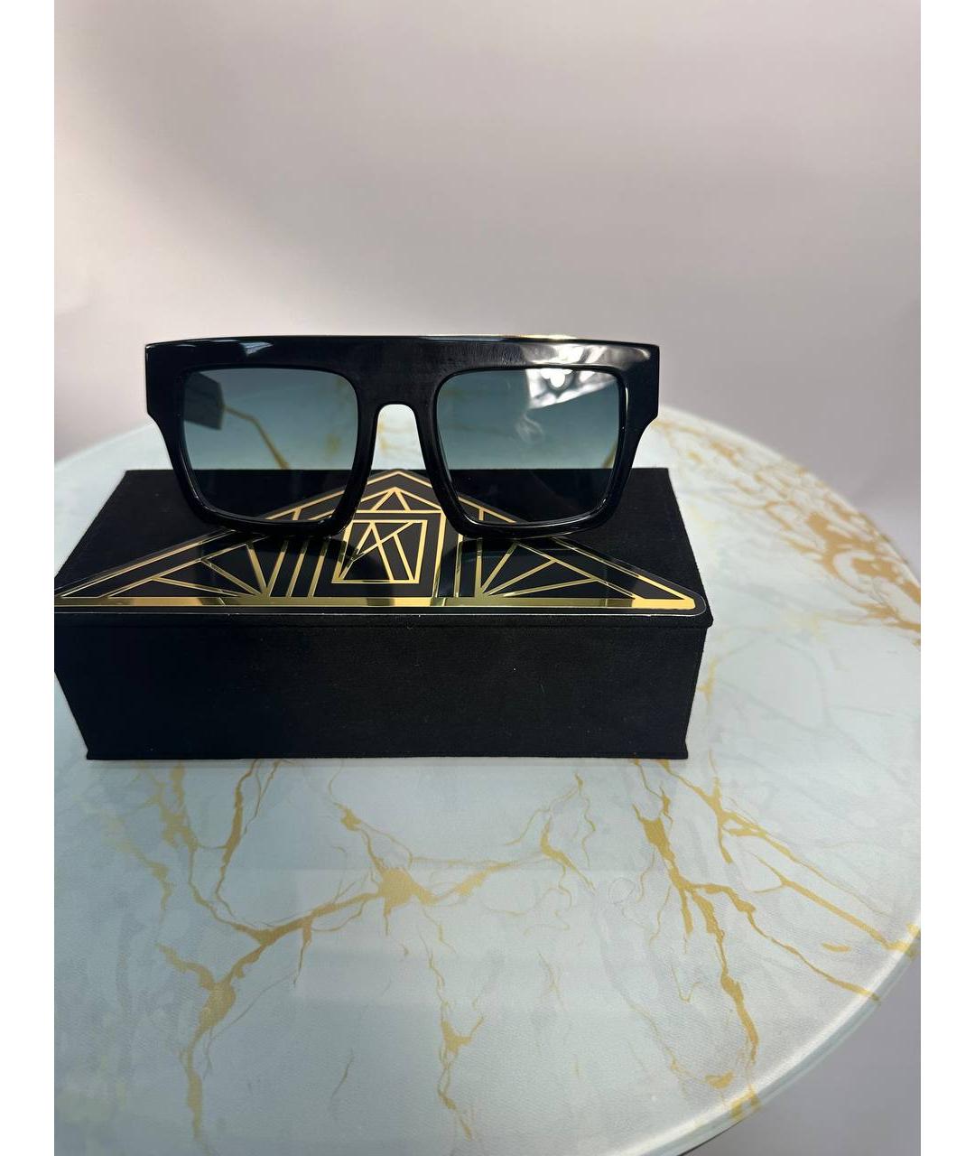 ANNA KARIN KARLSSON Черные пластиковые солнцезащитные очки, фото 4