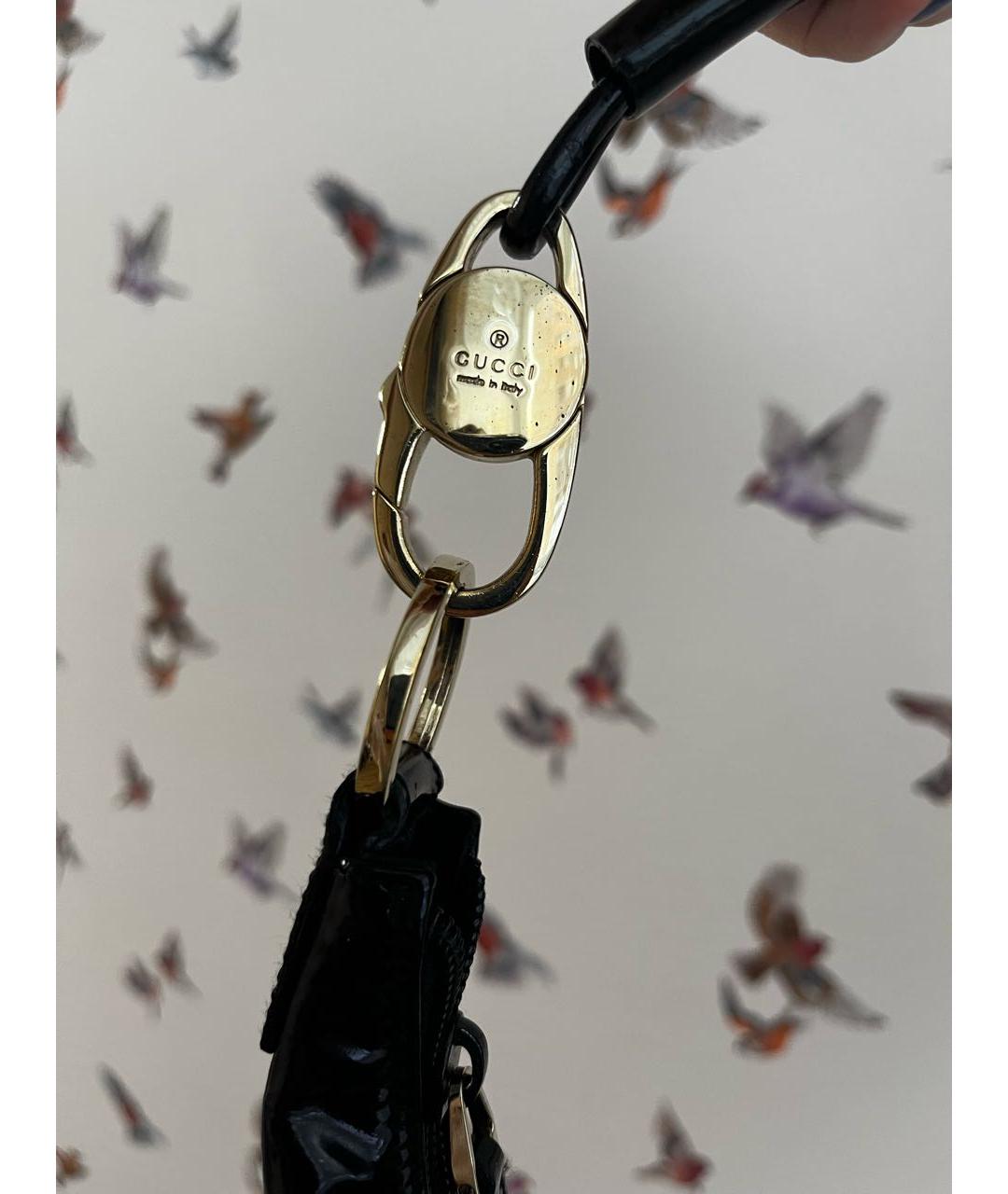 GUCCI Черная хлопковая сумка через плечо, фото 4