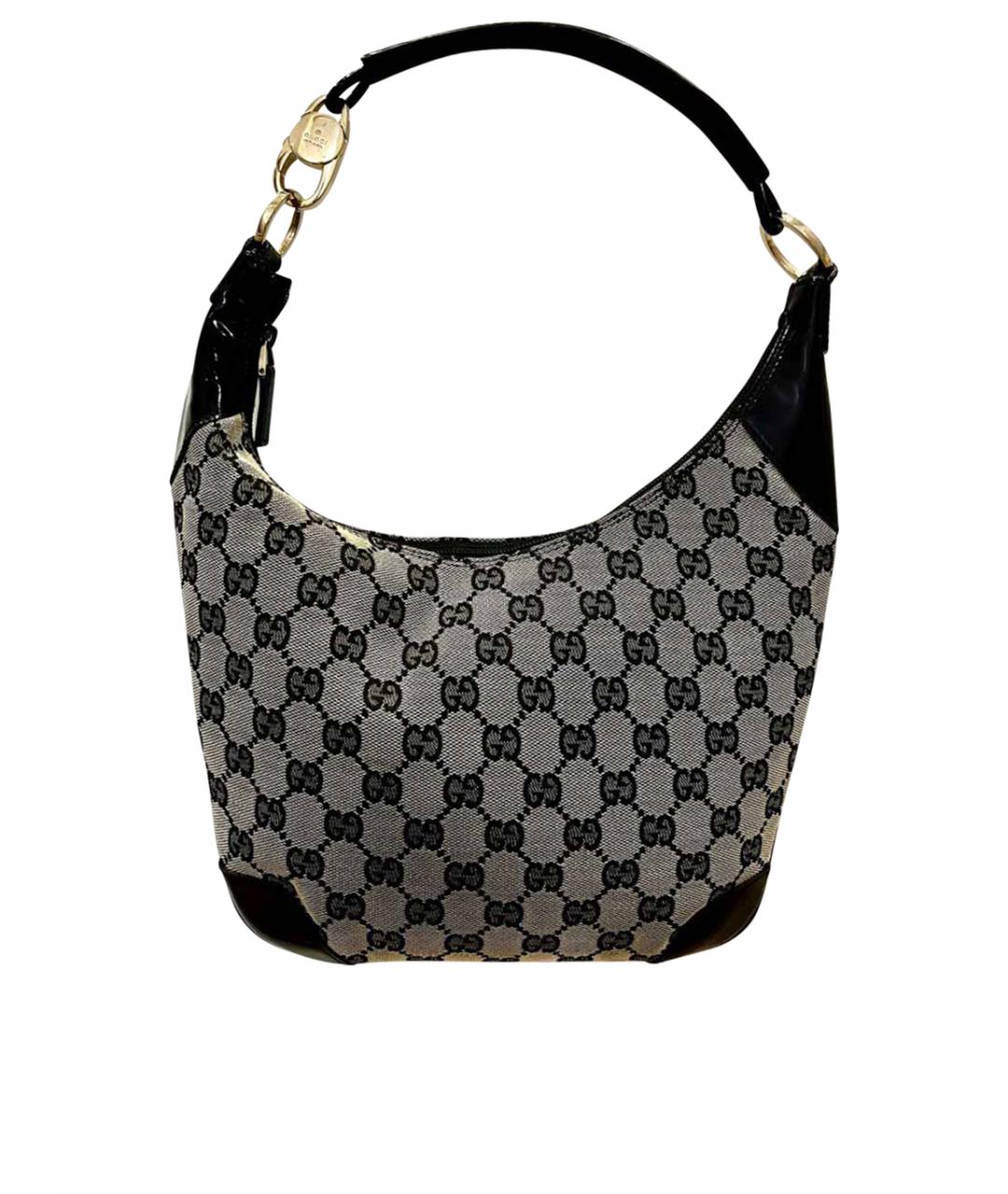 GUCCI Черная хлопковая сумка через плечо, фото 1