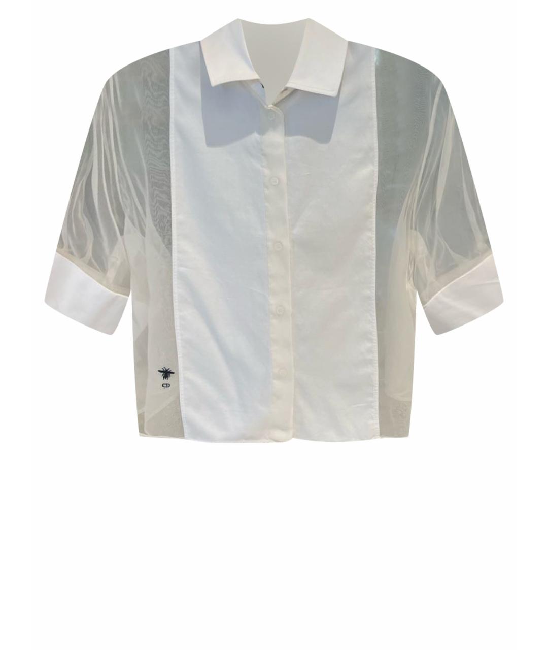 CHRISTIAN DIOR PRE-OWNED Белая шелковая рубашка, фото 1