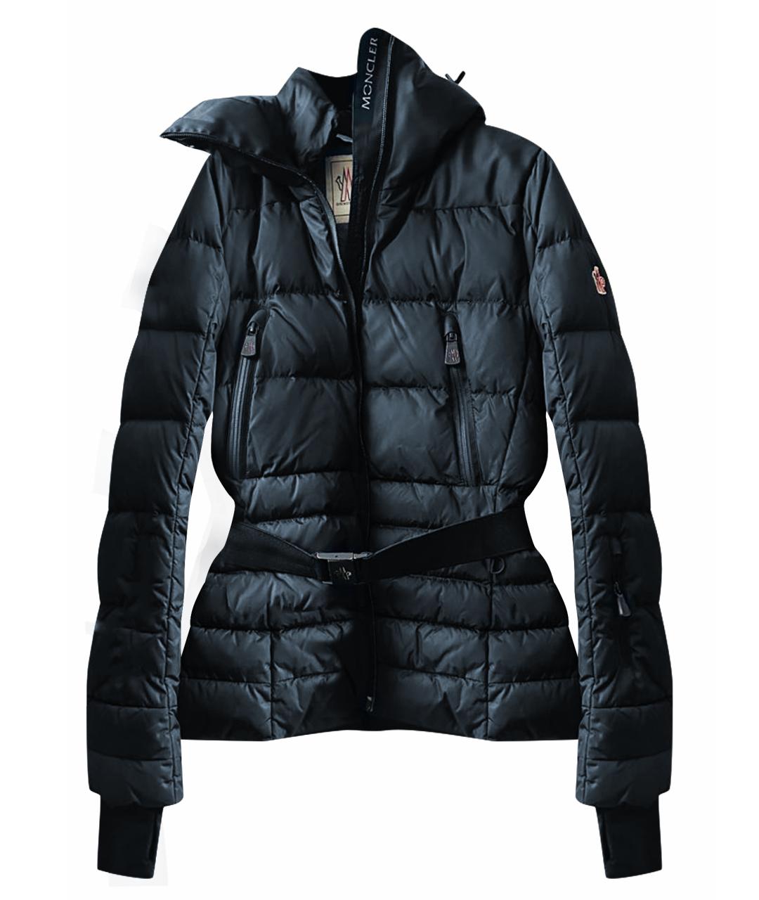 MONCLER Черный пуховик, фото 1