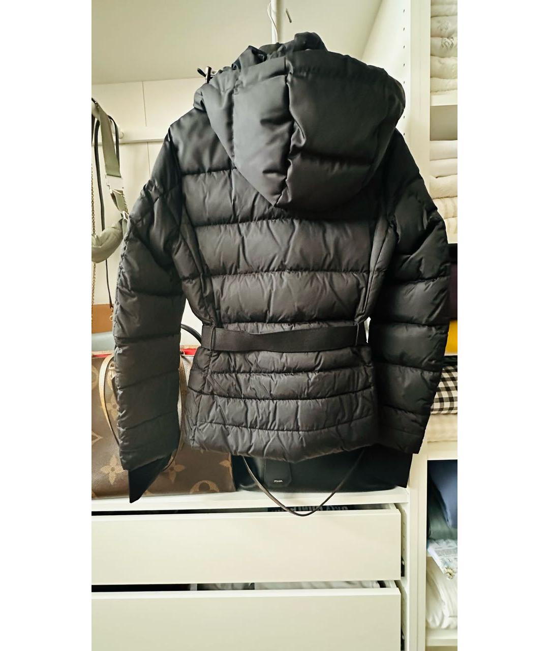 MONCLER Черный пуховик, фото 2