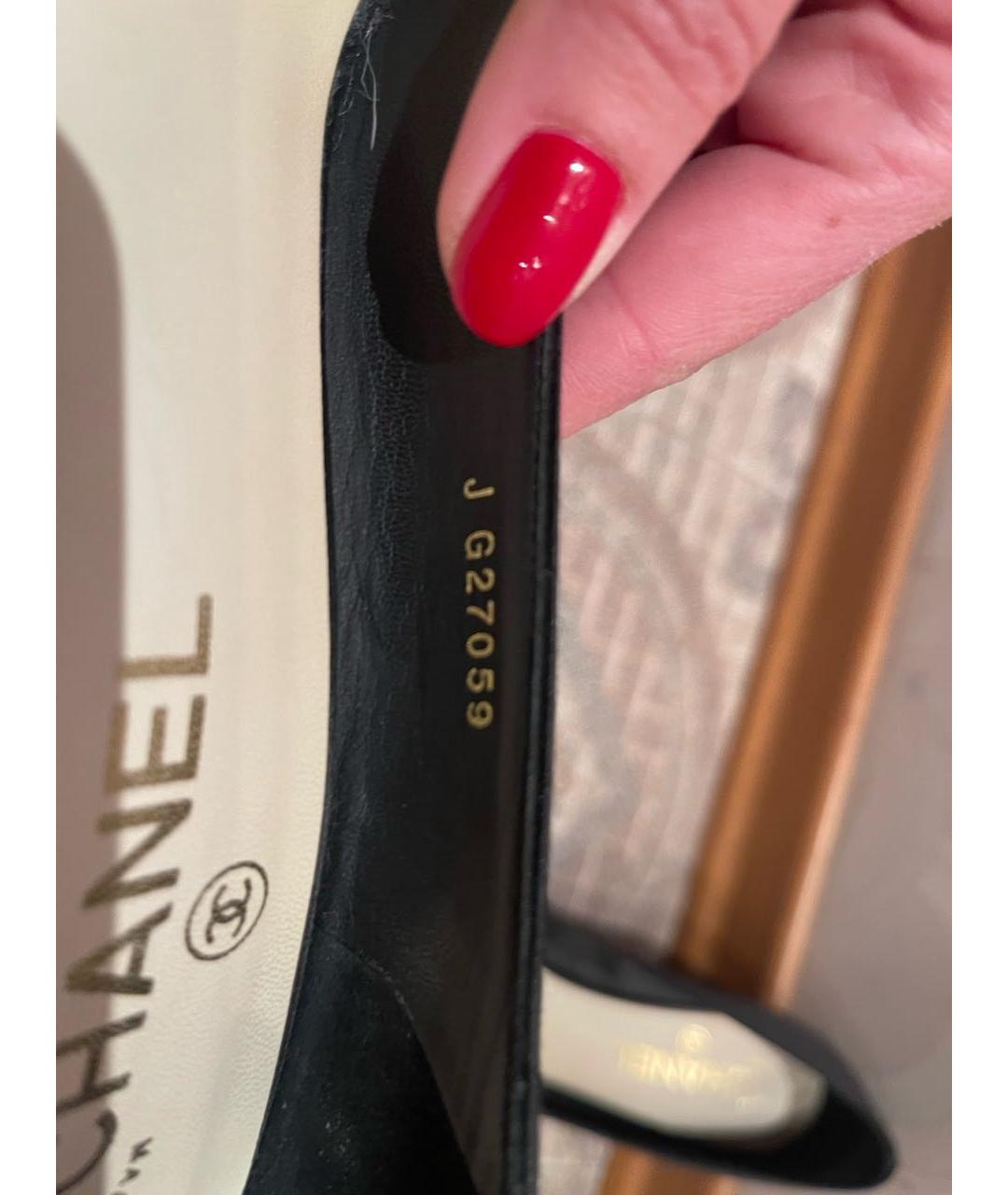 CHANEL Черные туфли, фото 3