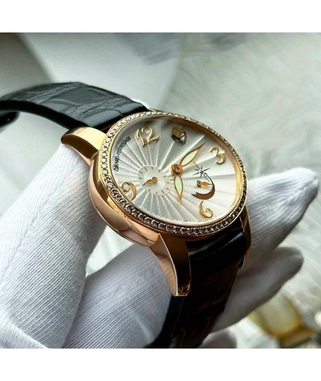 GIRARD PERREGAUX Бежевые часы из розового золота, фото 4