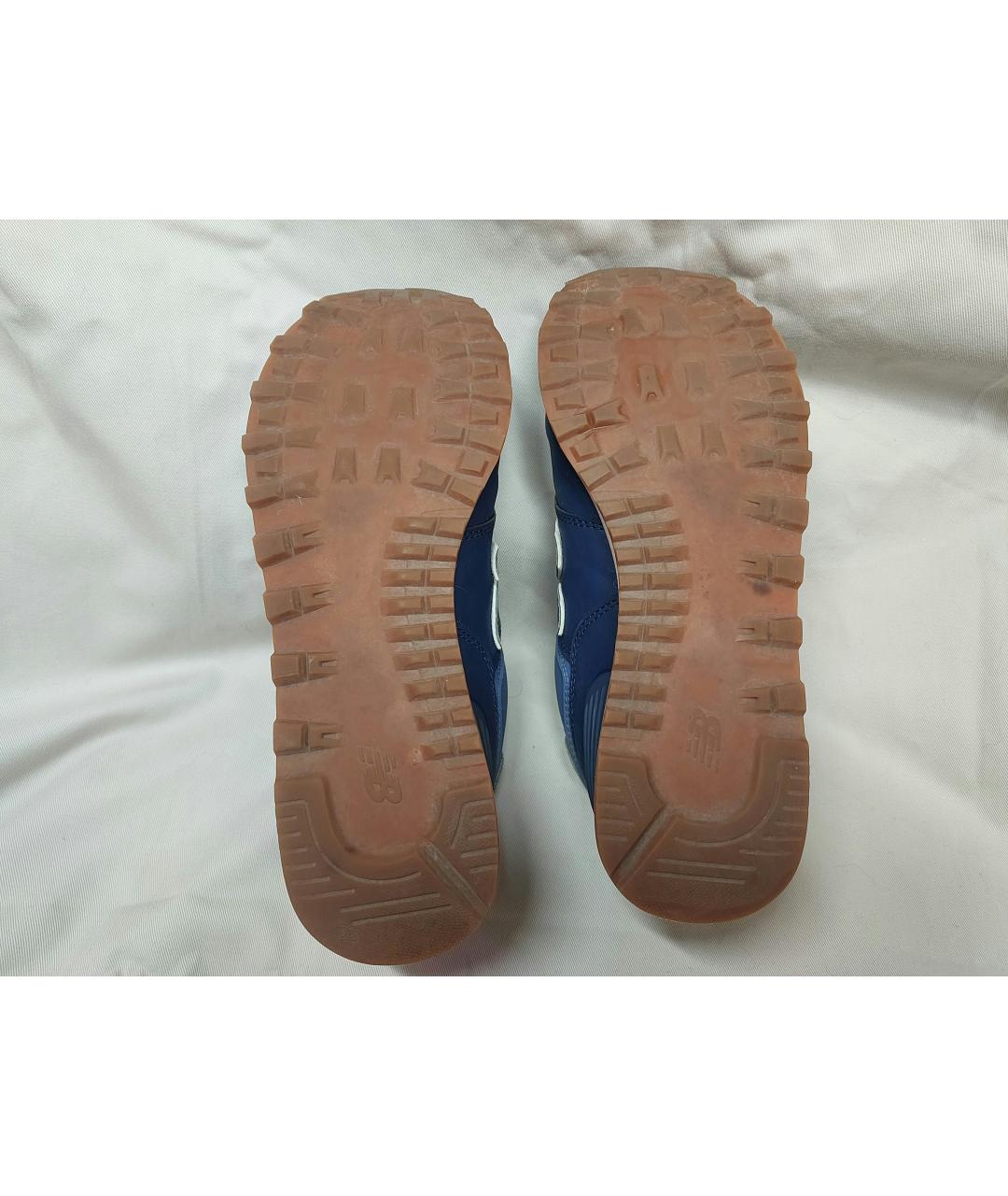NEW BALANCE Синие кожаные кроссовки, фото 5