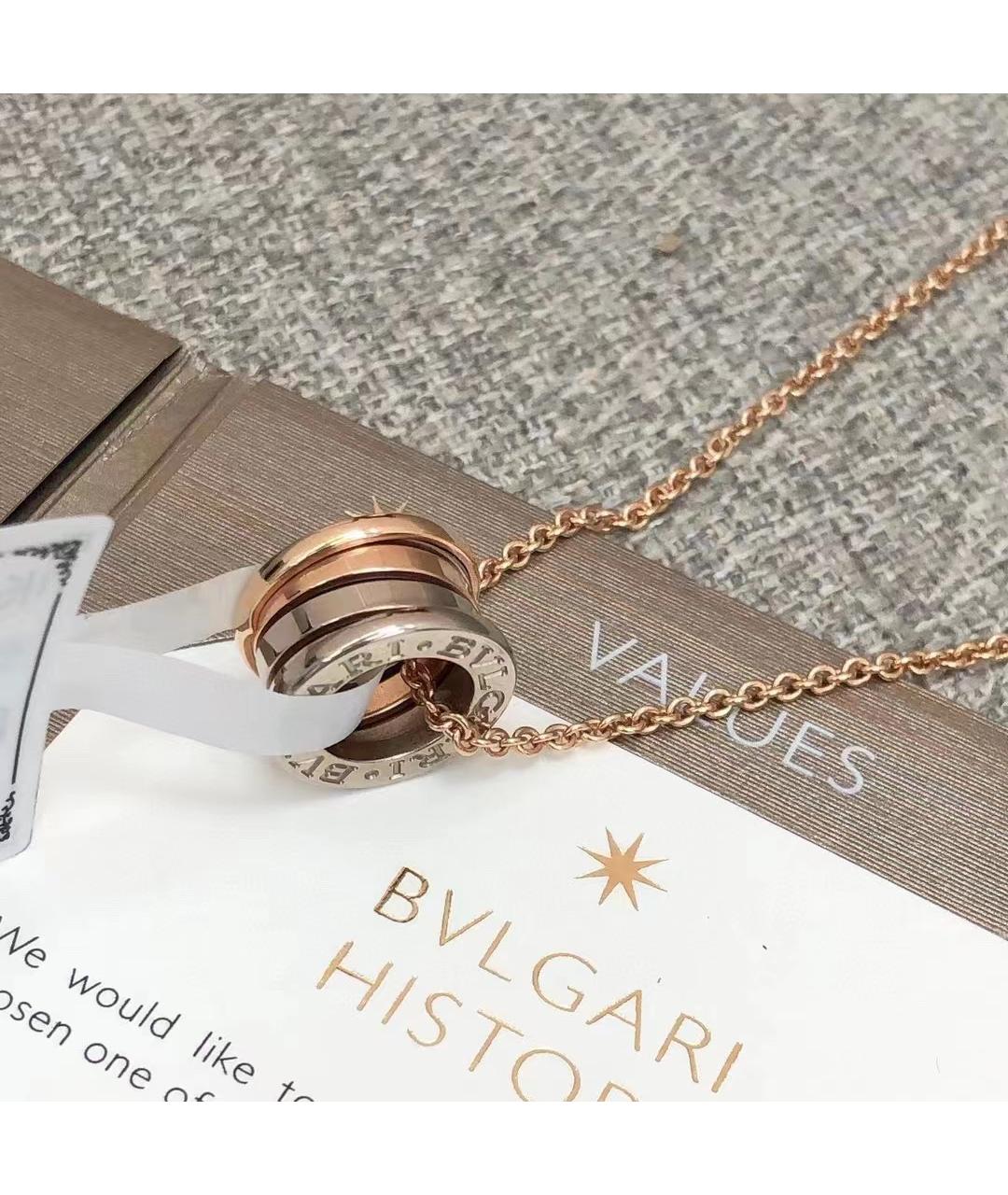 BVLGARI Золотое колье из белого золота, фото 5