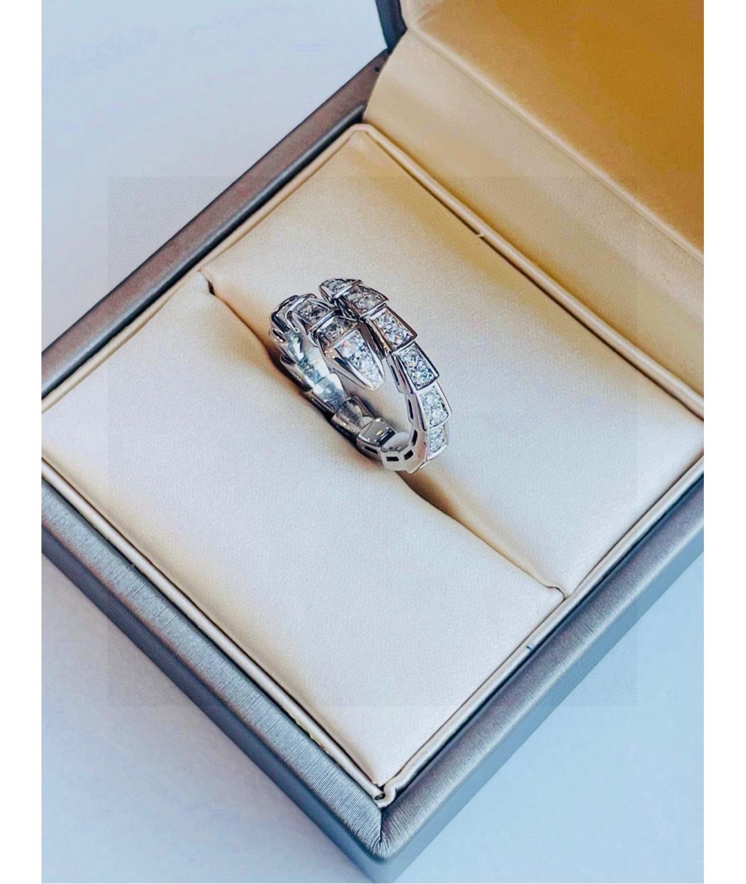 BVLGARI Серебряное кольцо из белого золота, фото 3