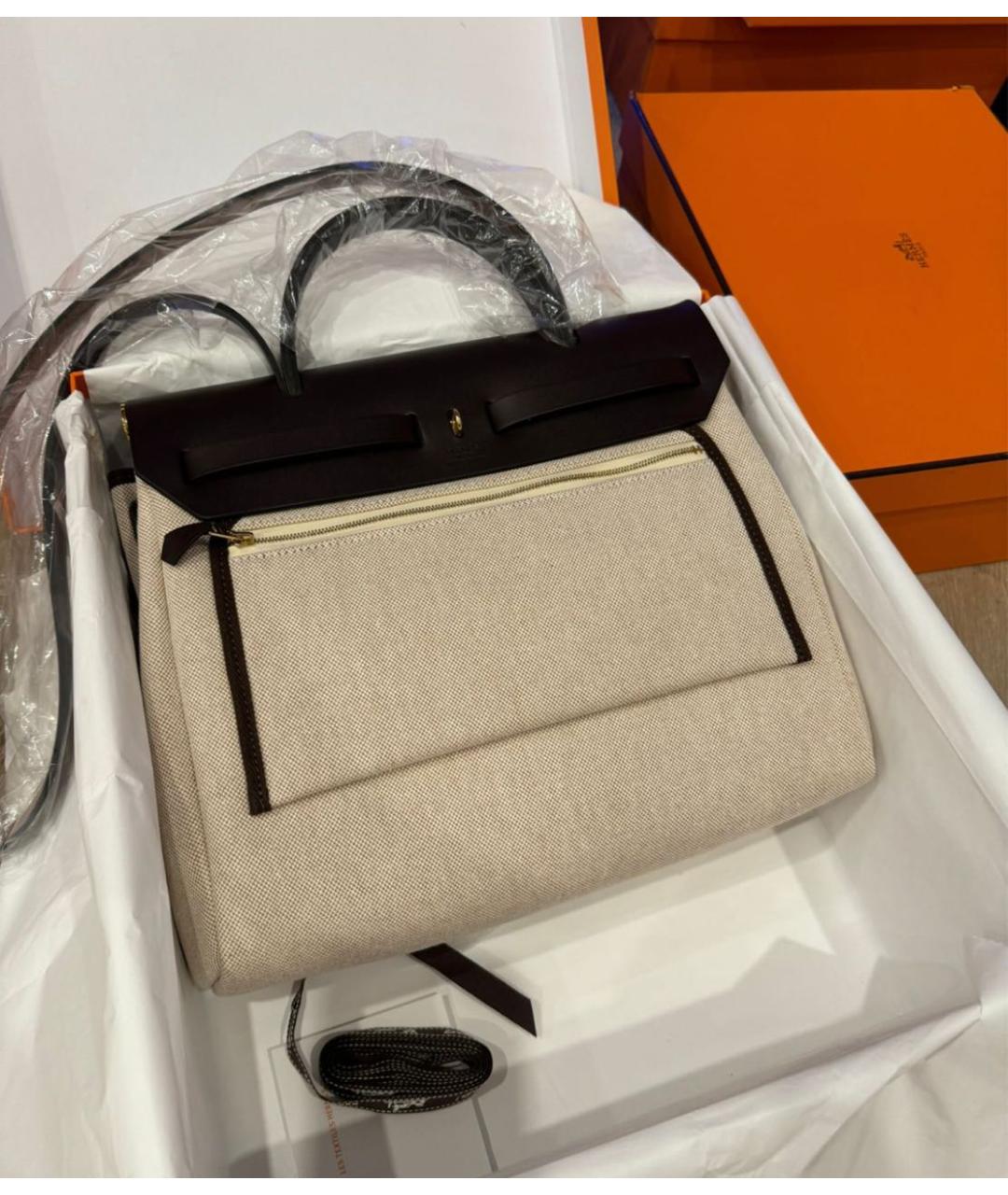 HERMES Коричневая сумка через плечо, фото 3