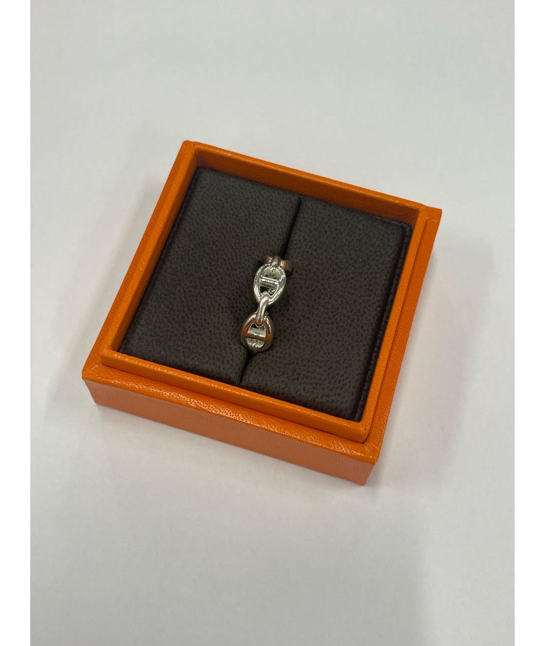 HERMES PRE-OWNED Серебряное серебряное кольцо, фото 4