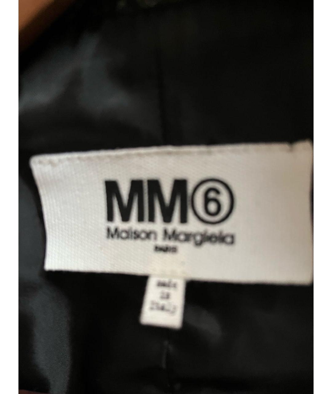 MM6 MAISON MARGIELA Черная кожаная куртка, фото 3