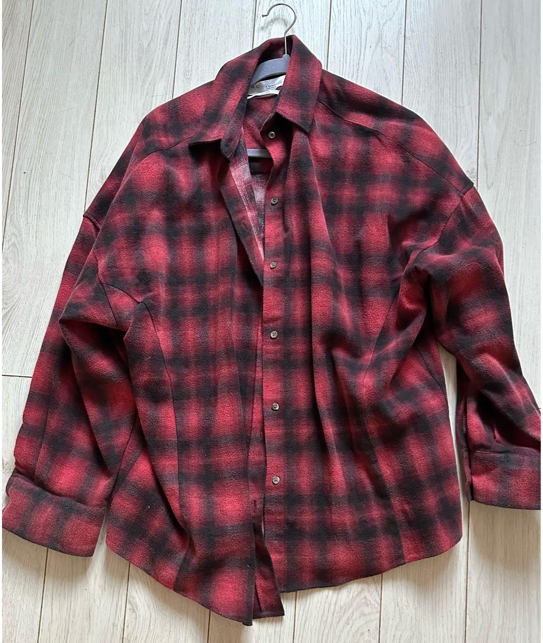 IRO Бордовая хлопковая рубашка, фото 8