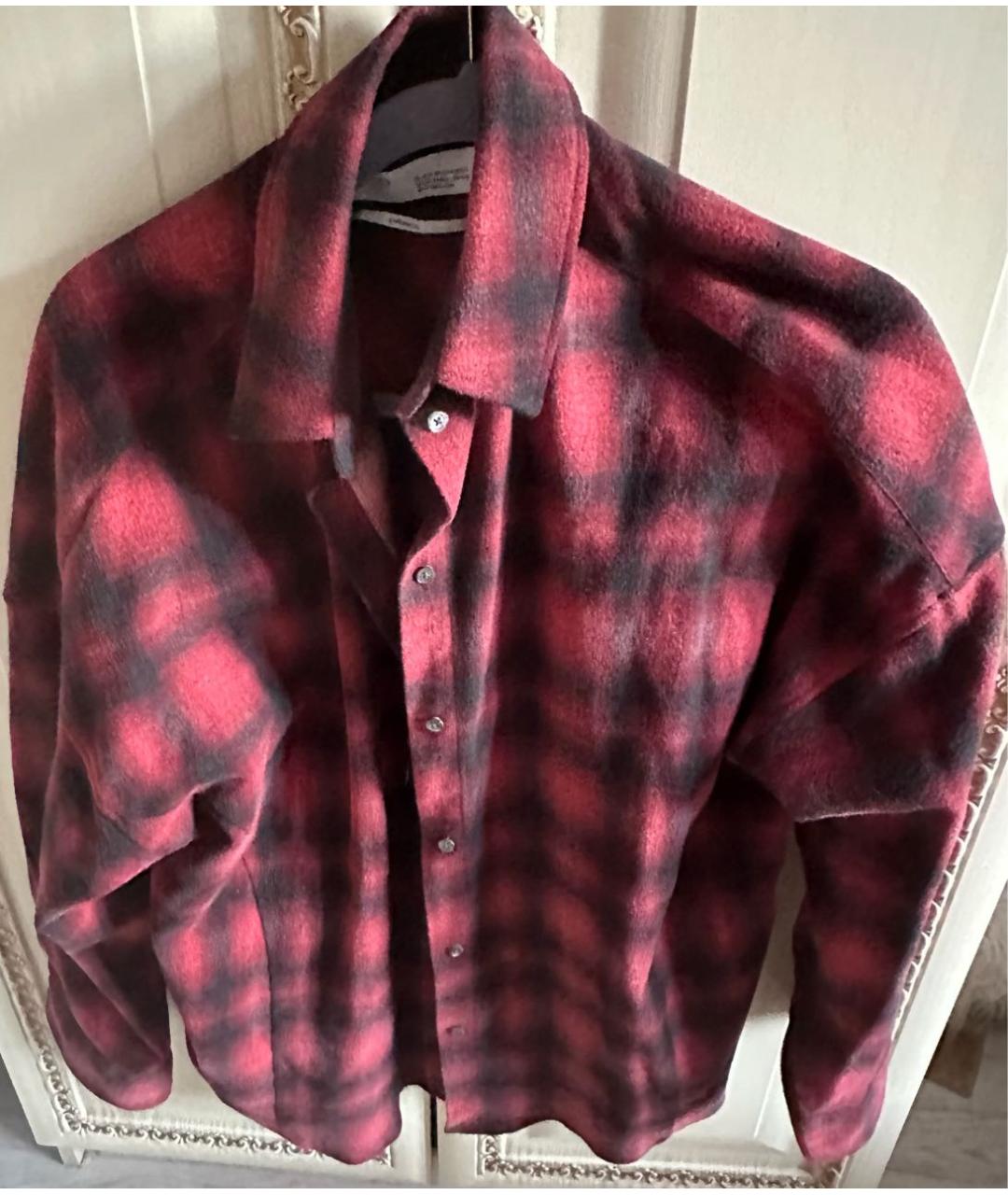 IRO Бордовая хлопковая рубашка, фото 7