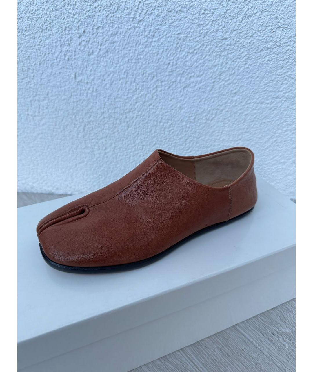 MAISON MARGIELA Коричневые кожаные мюли, фото 2