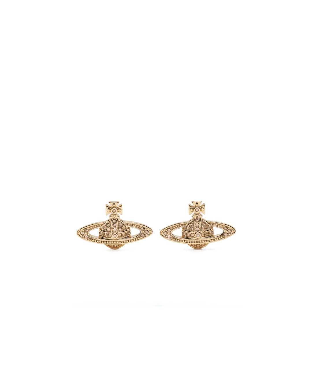 VIVIENNE WESTWOOD Золотые латунные серьги, фото 1