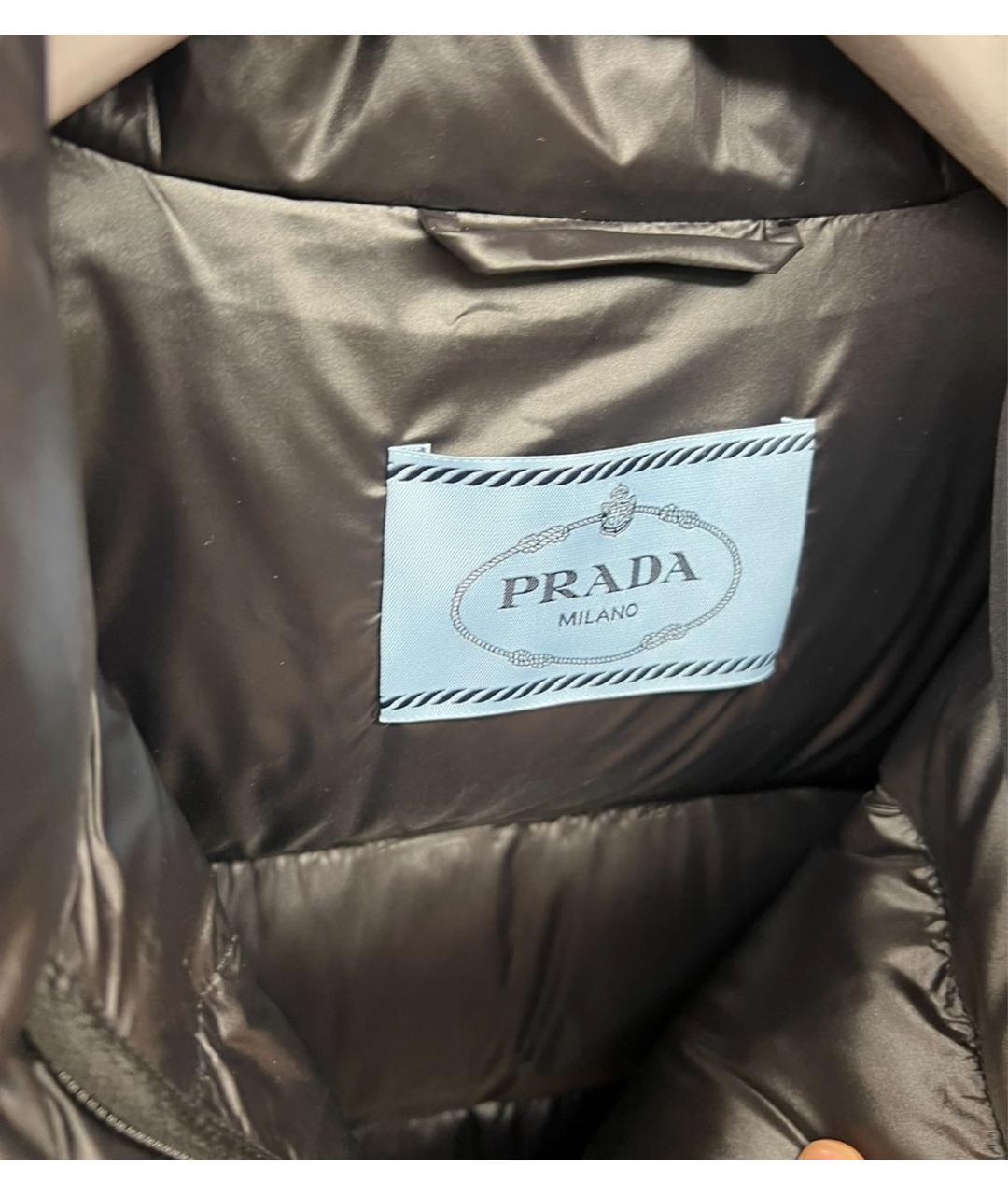 PRADA Черный пуховик, фото 3