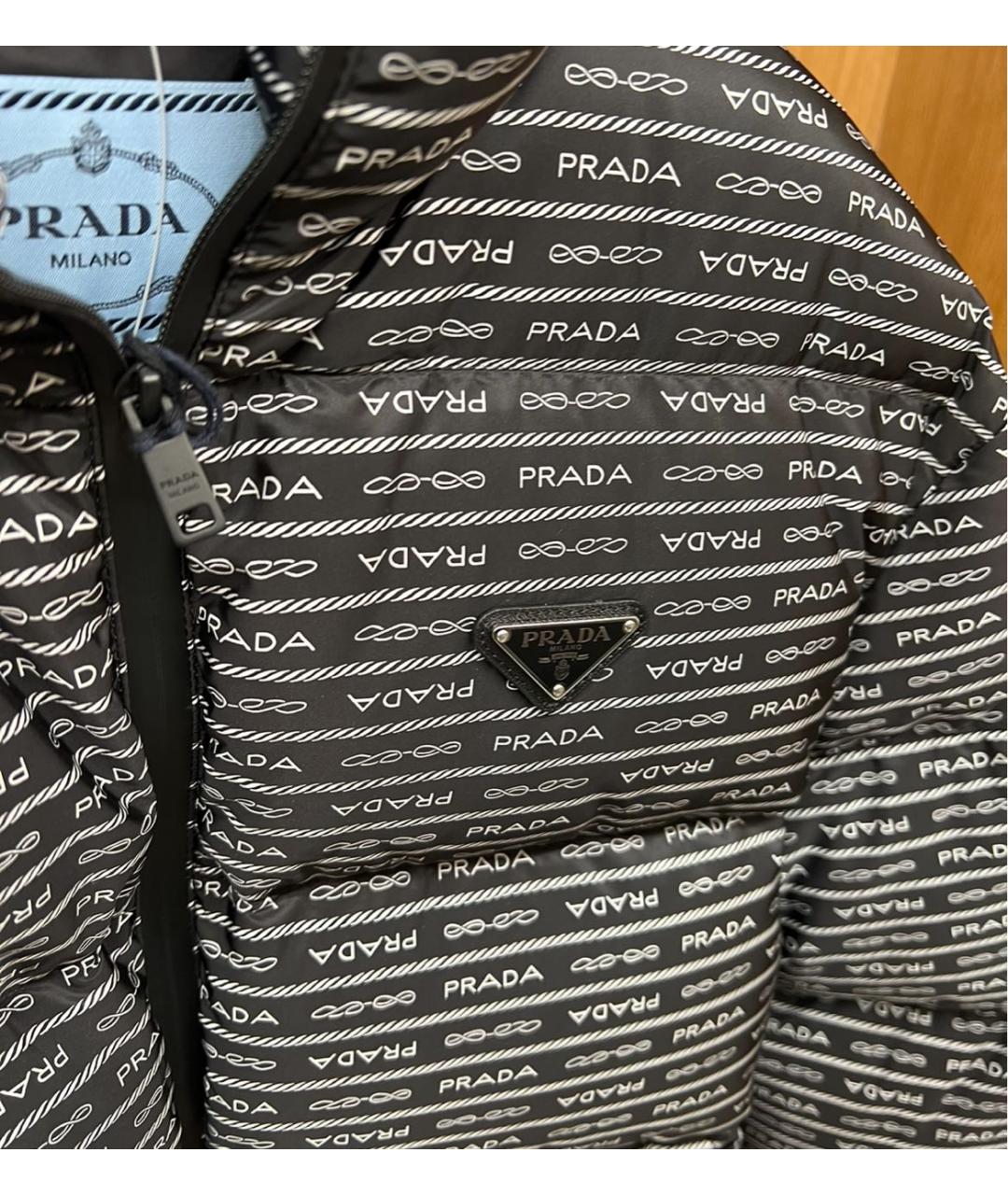 PRADA Черный пуховик, фото 4