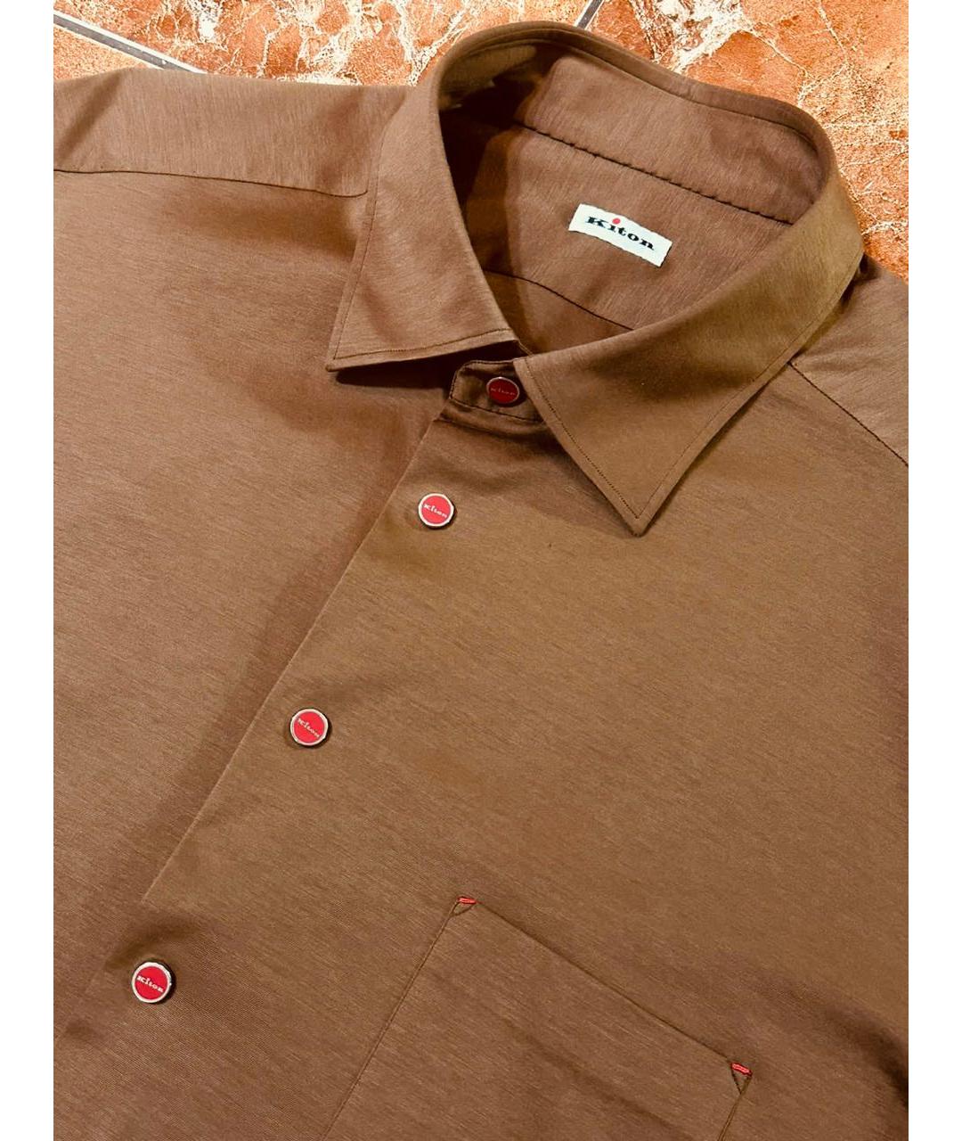 KITON Мульти хлопковая кэжуал рубашка, фото 8