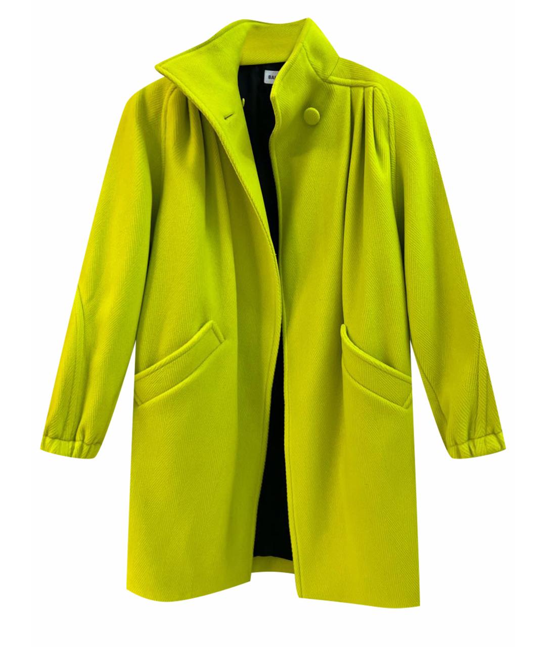 BALENCIAGA Салатовыое шерстяное пальто, фото 1