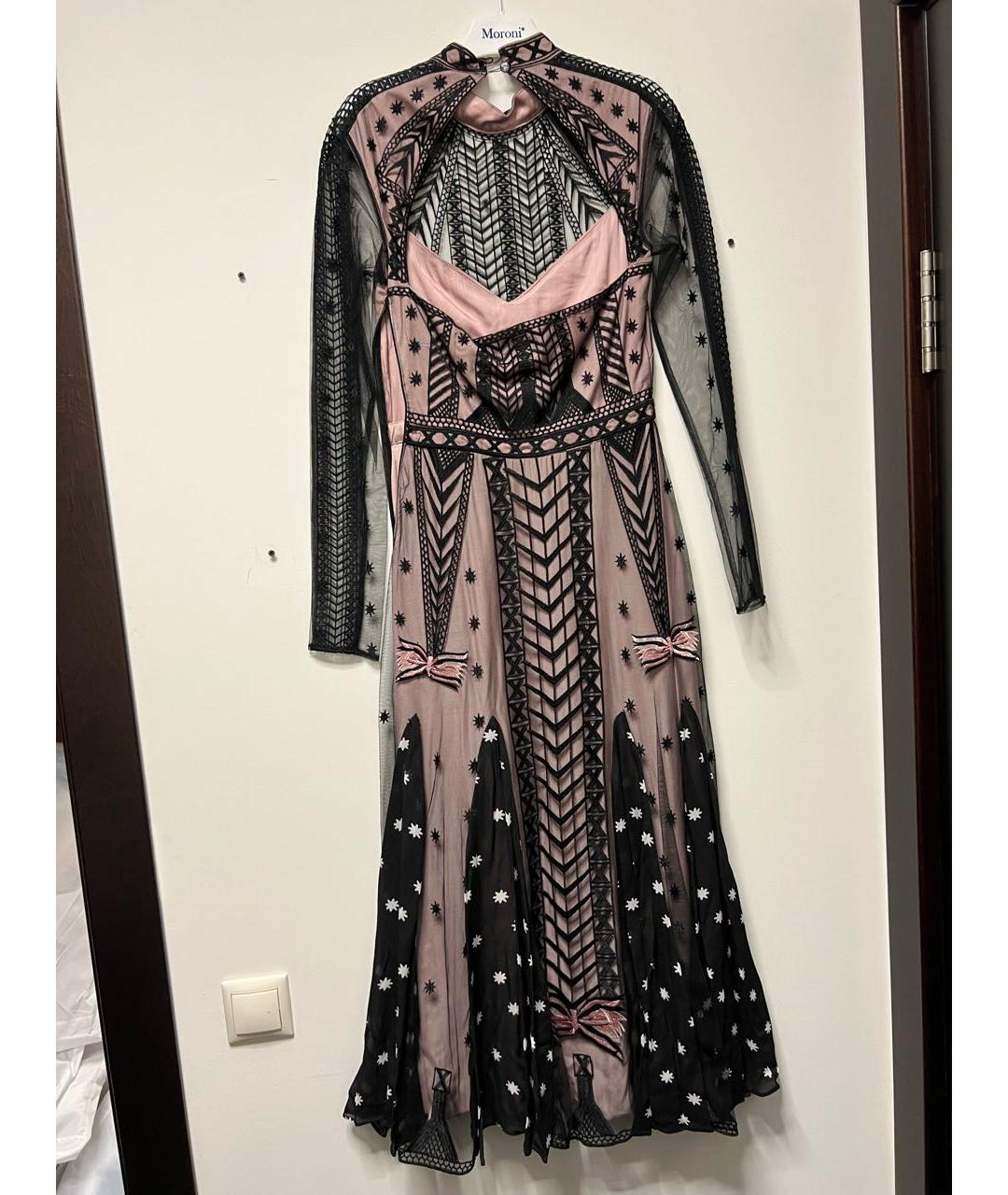 TEMPERLEY LONDON Розовое вискозное вечернее платье, фото 2