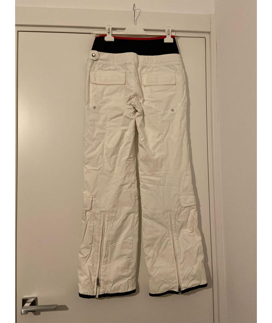 BOGNER Белые полиамидовые прямые брюки, фото 2