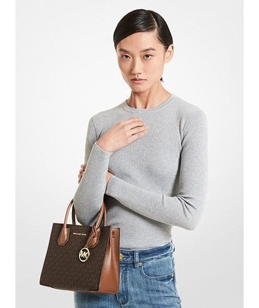 MICHAEL KORS Коричневая сумка тоут, фото 7