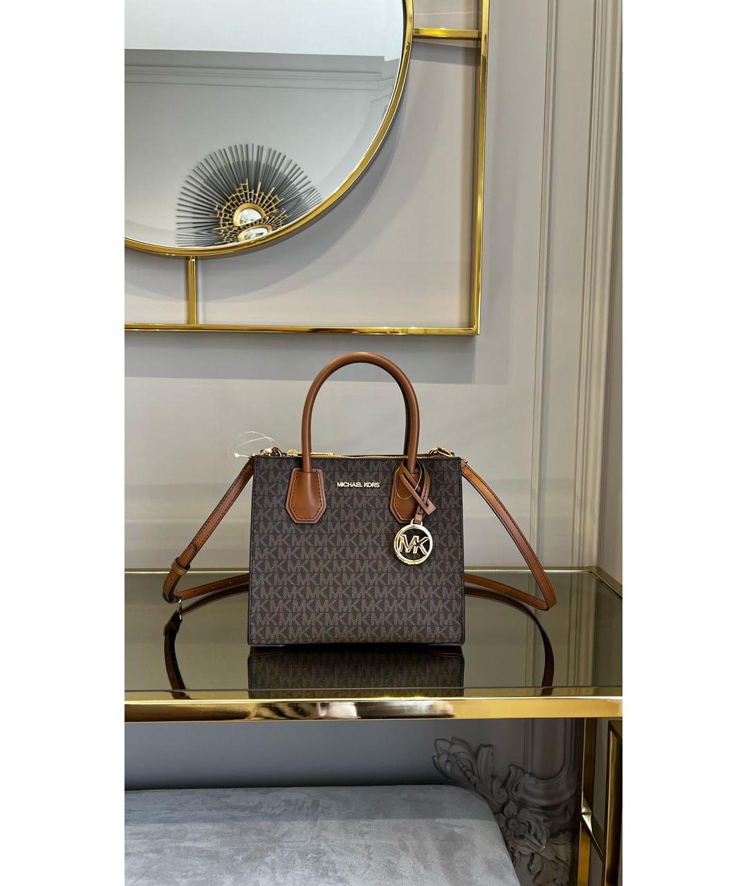 MICHAEL KORS Коричневая сумка тоут, фото 2