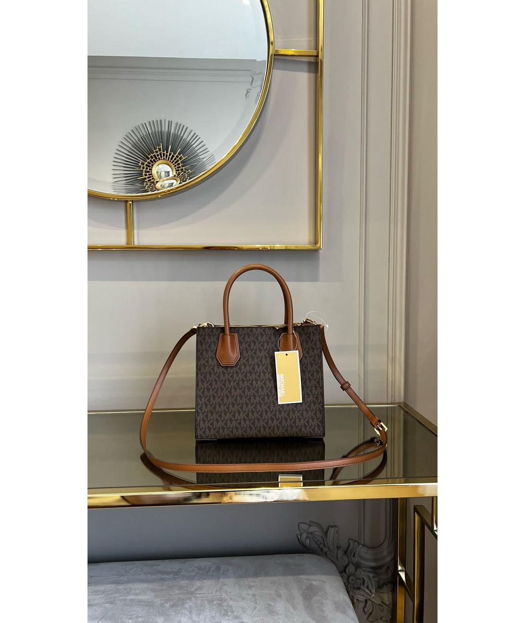 MICHAEL KORS Коричневая сумка тоут, фото 6