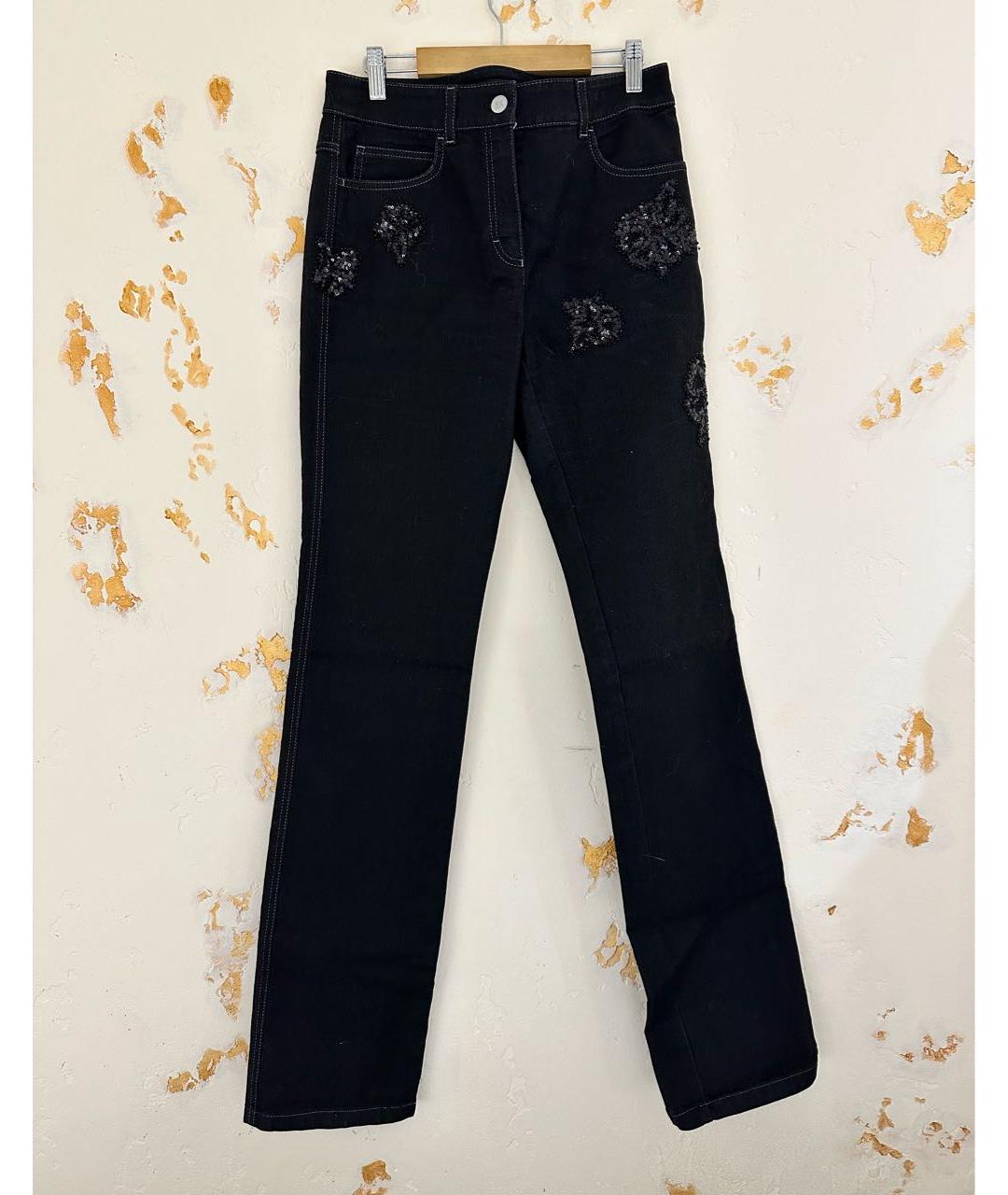 ESCADA Черные хлопко-эластановые прямые джинсы, фото 6