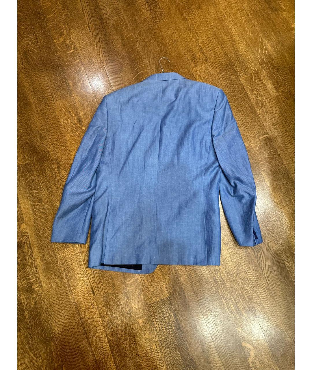 VERSACE COLLECTION Бирюзовый шерстяной пиджак, фото 2