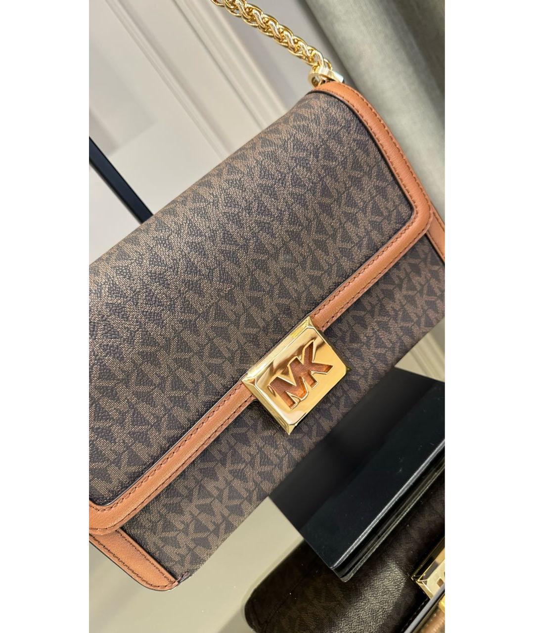 MICHAEL KORS Коричневая сумка через плечо, фото 4