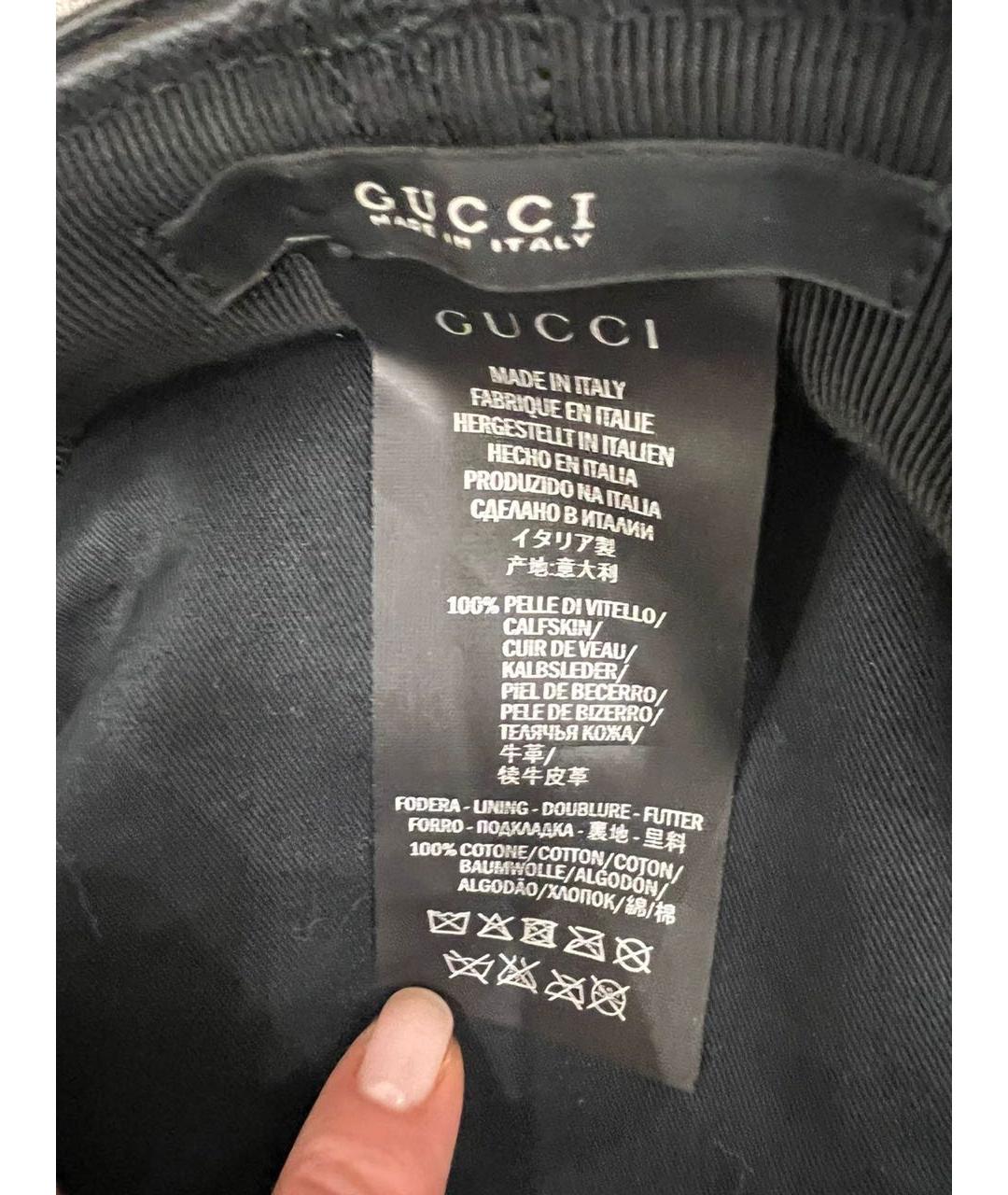 GUCCI Черная кепка, фото 4