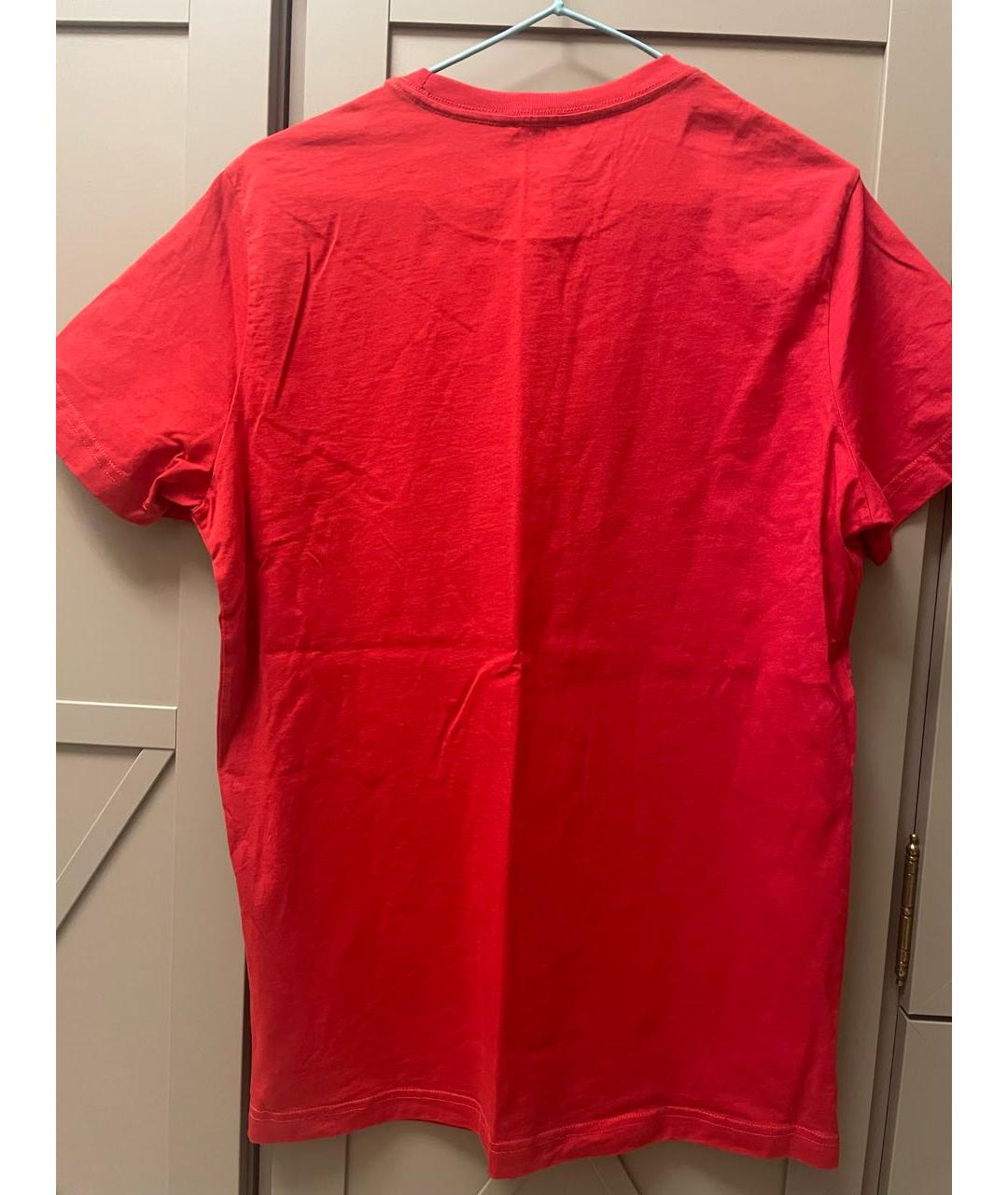 DIESEL Красная хлопковая футболка, фото 2