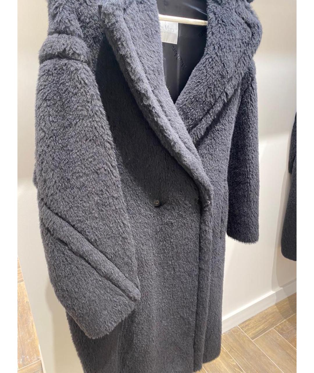 MAX MARA Черная шерстяная шуба, фото 4