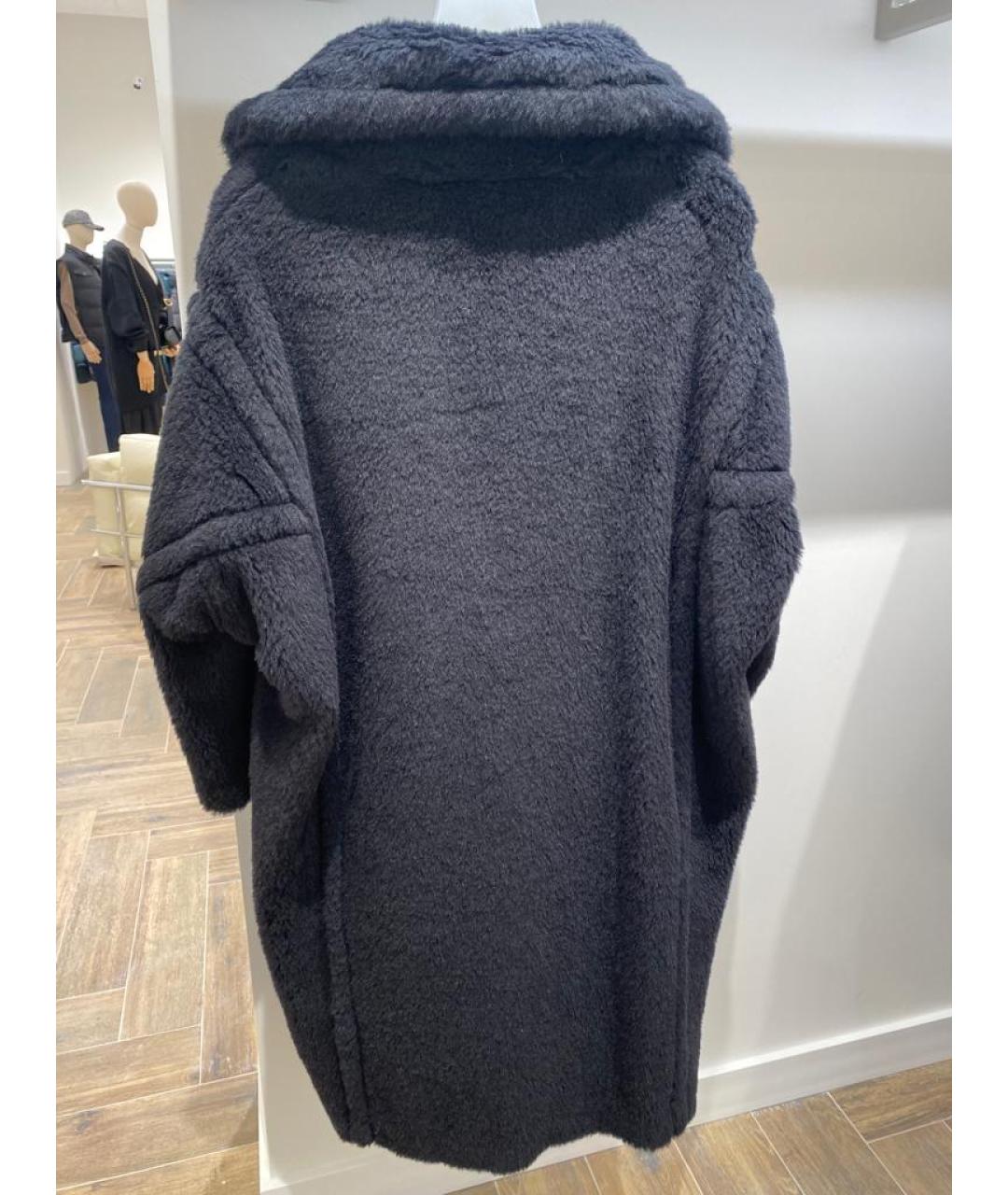 MAX MARA Черная шерстяная шуба, фото 2