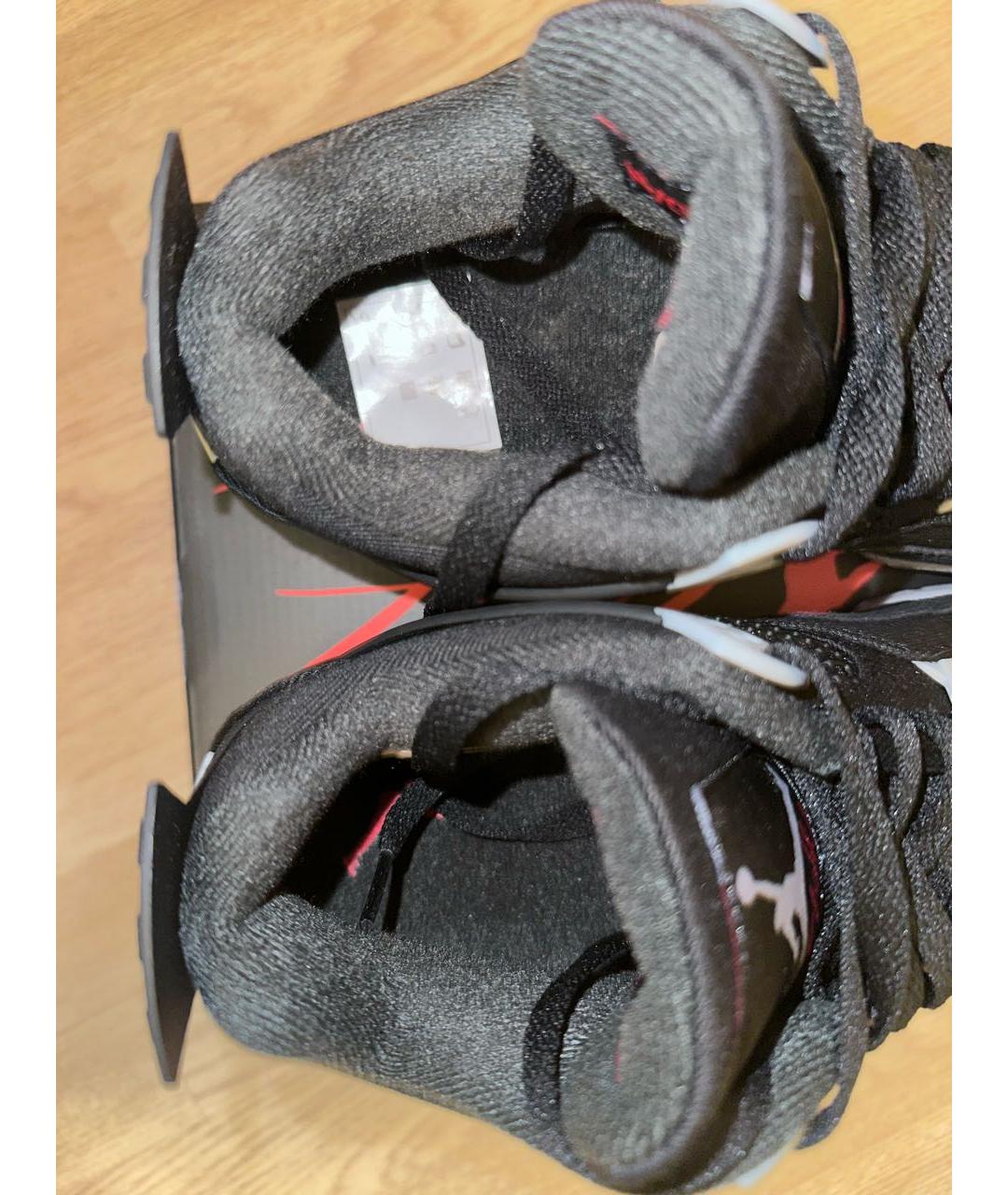 JORDAN Черные замшевые высокие кроссовки / кеды, фото 3