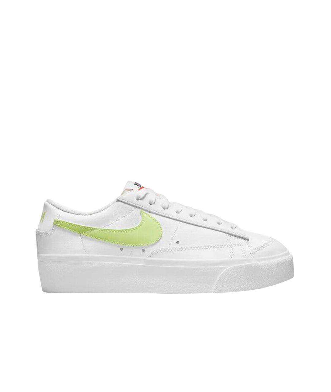 NIKE Белые кеды из искусственной кожи, фото 1