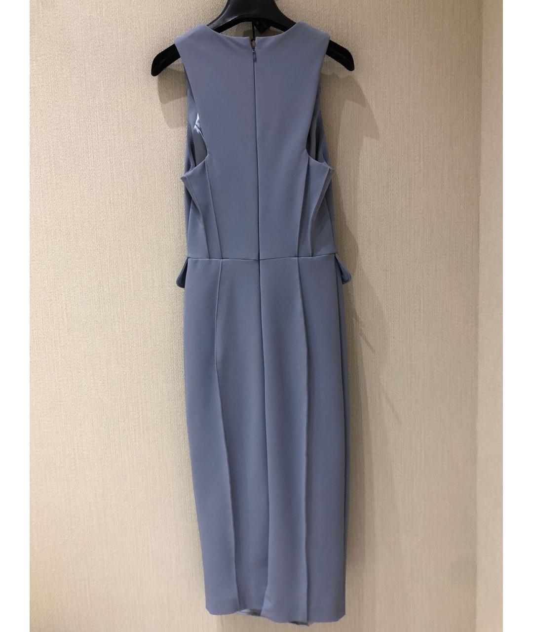 ELISABETTA FRANCHI Голубое полиэстеровое повседневное платье, фото 2