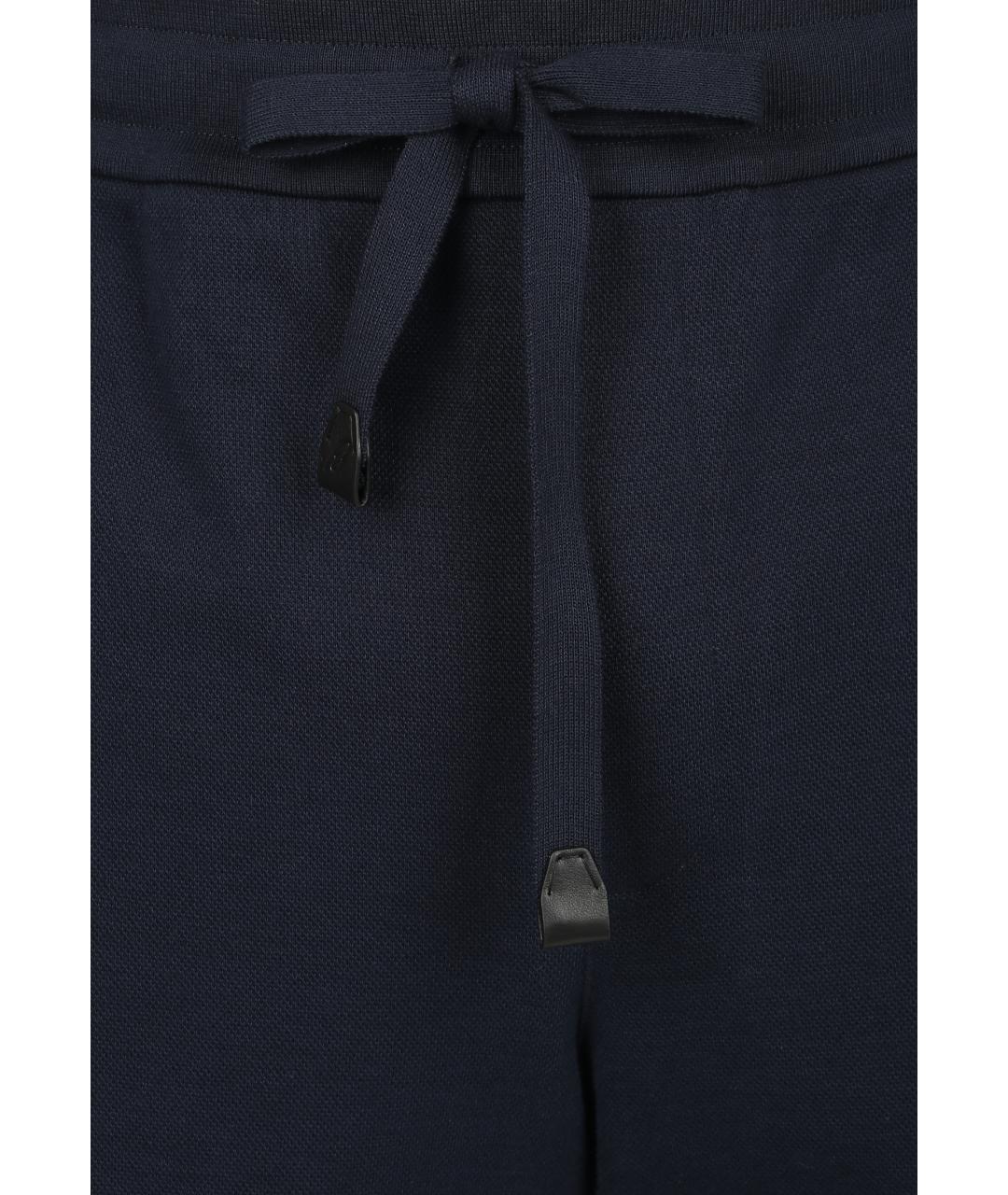 BRIONI Синие хлопковые повседневные брюки, фото 4