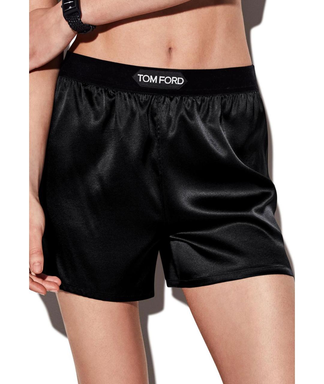 TOM FORD Черные шелковые шорты, фото 2