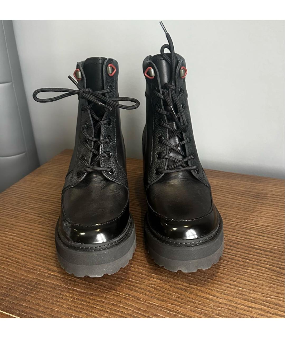 SEE BY CHLOE Черные кожаные ботинки, фото 2