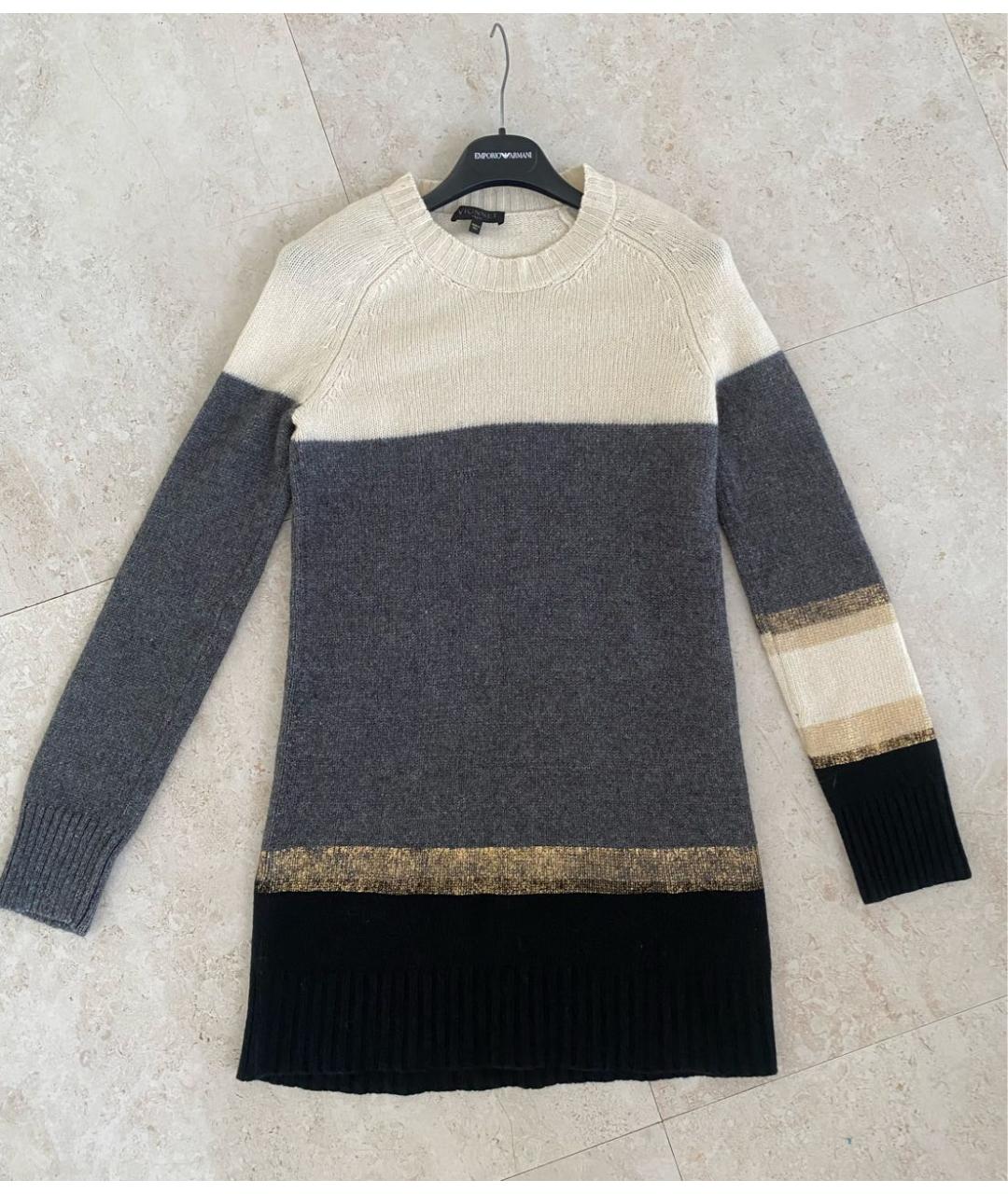 VIONNET Серый кашемировый джемпер / свитер, фото 9