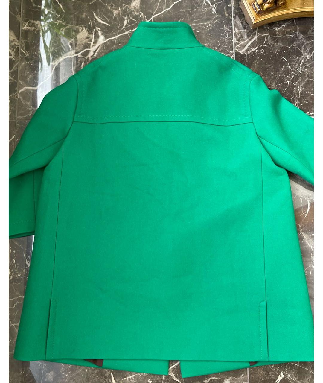 BALENCIAGA Зеленые шерстяное пальто, фото 2