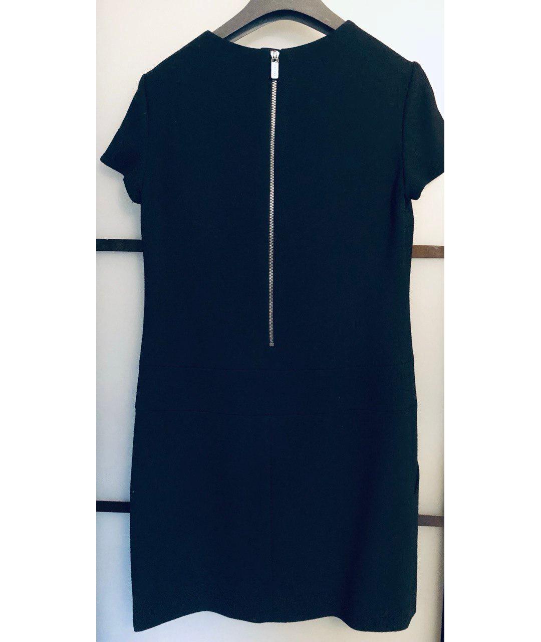CELINE PRE-OWNED Черное шерстяное коктейльное платье, фото 4