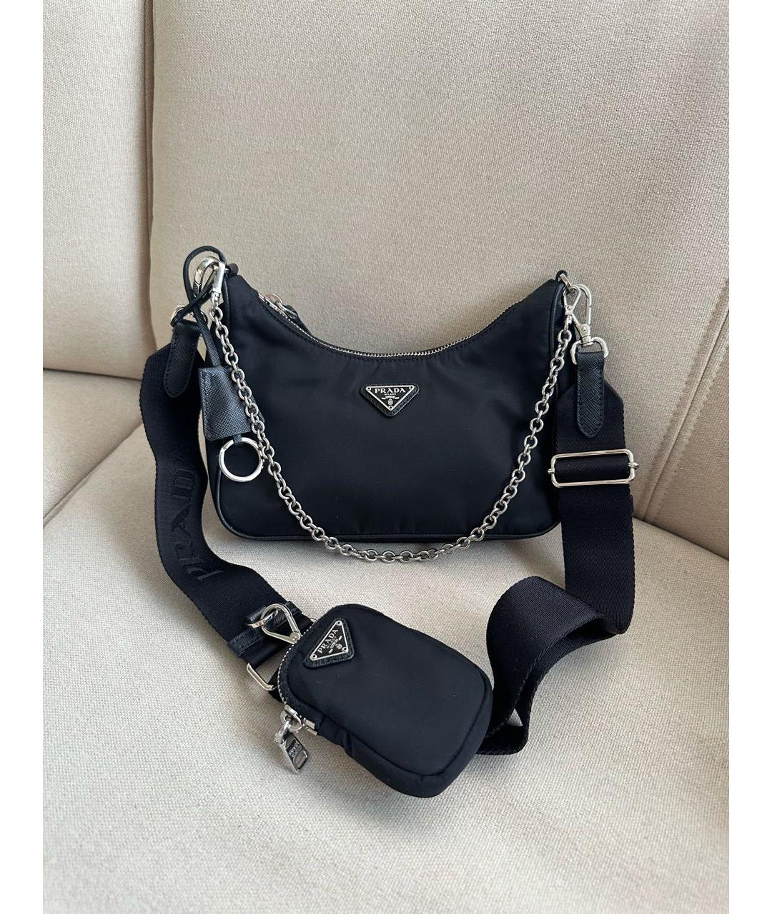 PRADA Черная сумка через плечо, фото 2