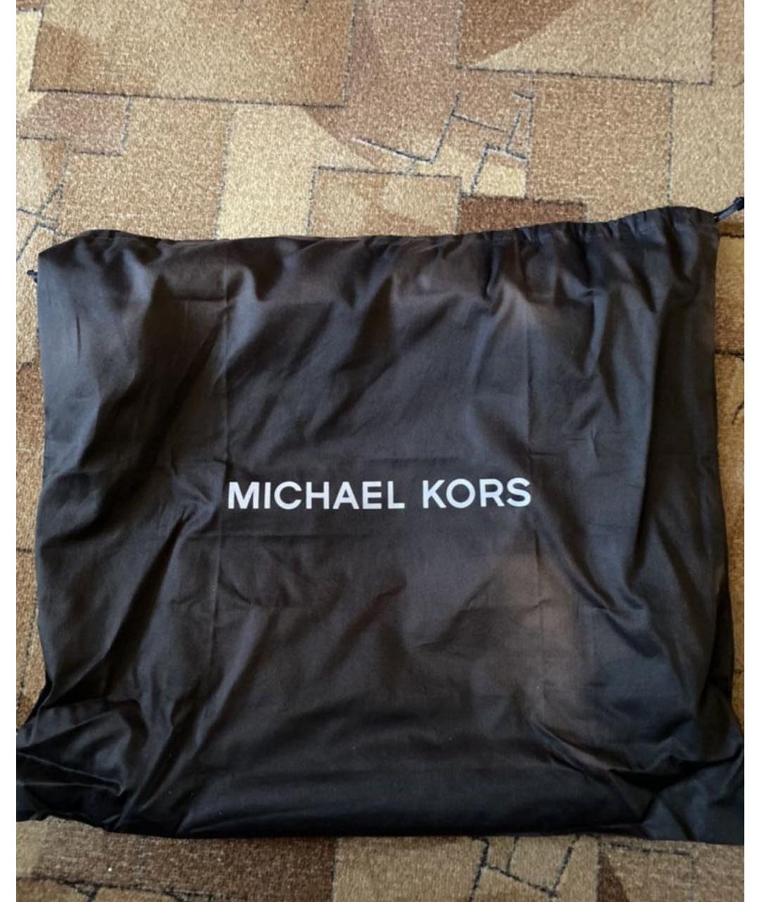 MICHAEL KORS Черный кожаный рюкзак, фото 9