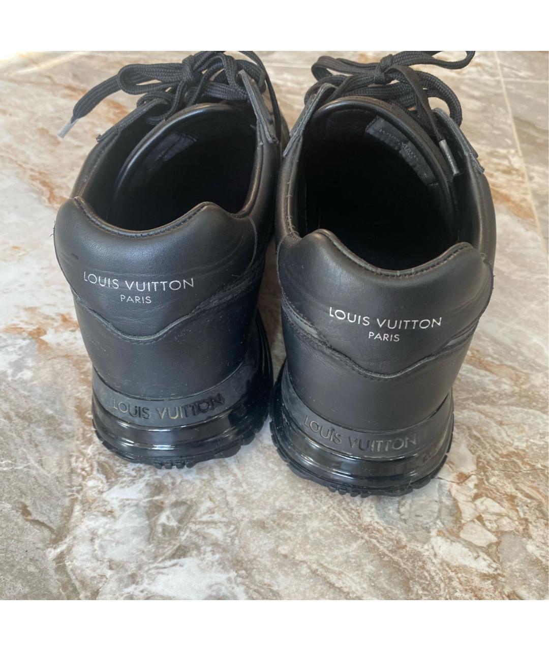 LOUIS VUITTON PRE-OWNED Черные кожаные низкие кроссовки / кеды, фото 5