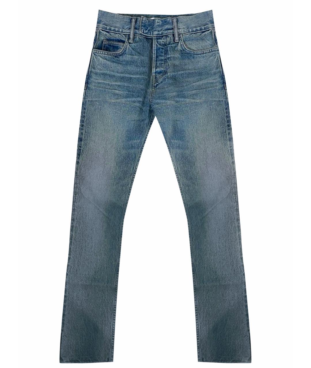 ERMENEGILDO ZEGNA Синие хлопковые джинсы скинни, фото 1