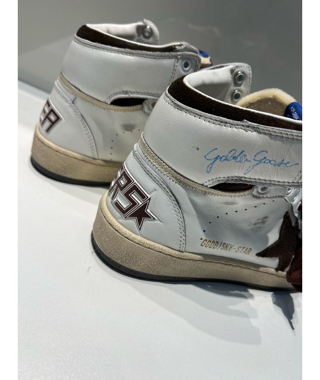 GOLDEN GOOSE DELUXE BRAND Белые кожаные кеды, фото 4