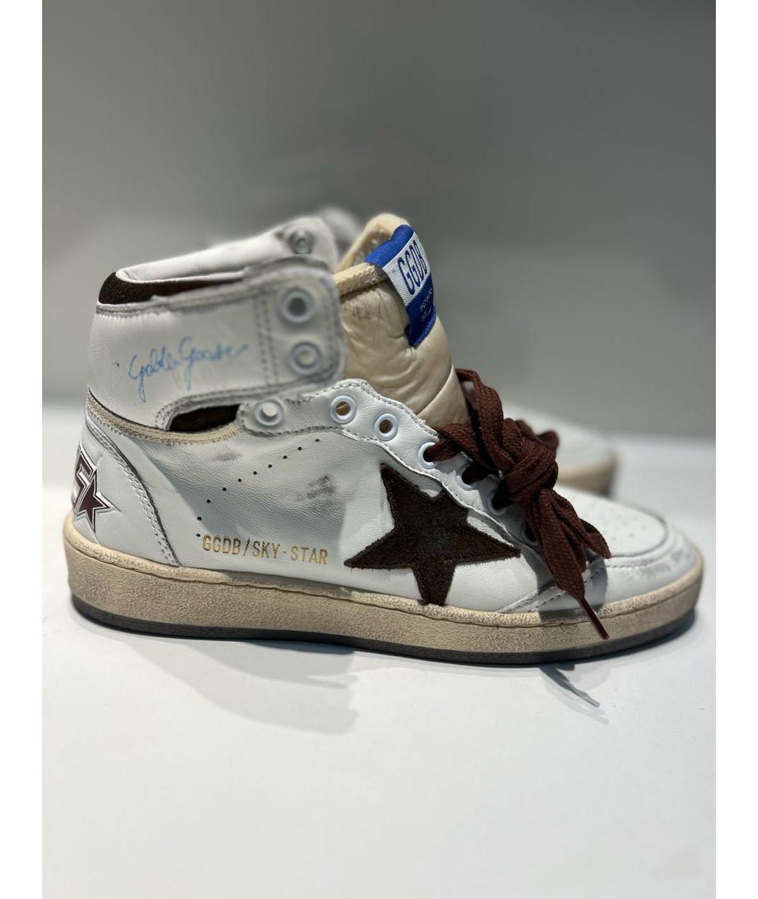 GOLDEN GOOSE DELUXE BRAND Белые кожаные кеды, фото 6